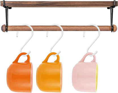 4 Pack Large S Hooks for Hanging Heavy Duty, 6 inch Non Slip Vinyl Coated Metal Closet S Hooks for Kitchen Utensils,