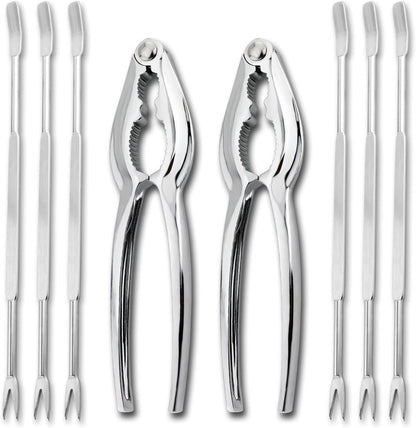 27983 8-Piece Set New Star Foodservice Seafood Tool Kit, Includes Lobster Crackers and Forks