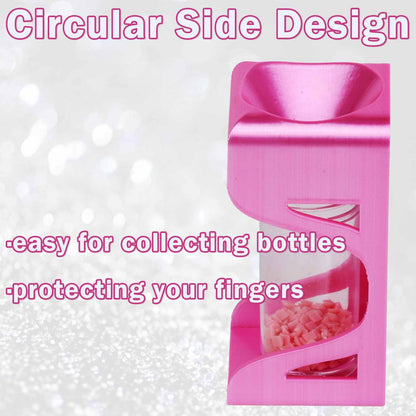 Diamond Painting Organizer Funnel for Round Containers, Portable Drill Funnel Diamond Painting Accessories(Silk Pink)