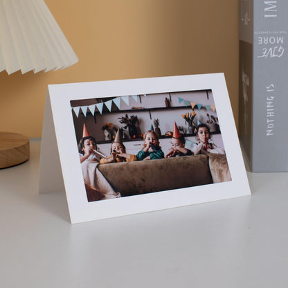 Litpoetic 50 Count Photo Frame Cards with Envelopes 4x6 Paper Picture Frame Notecards Photo Card Holder and Envelopes Set for Mother's Day Father's Day Graudation Wedding Birthday Classroom DIY-White