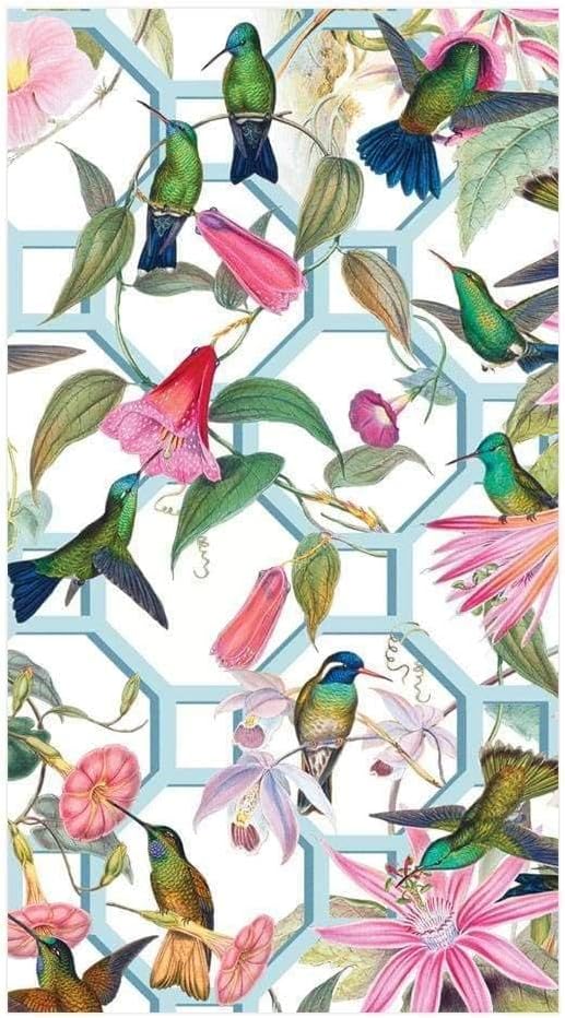 Hummingbird 30 Count Caspari Trellis Paper Guest Towel Napkins