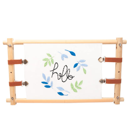 Lampstop Needlepoint Embroidery Tapestry Scroll Frame, Beech Wood Frames for Cross Stitch Quilting Hoop Stand Stitching Frame for Sewing (21"x12")