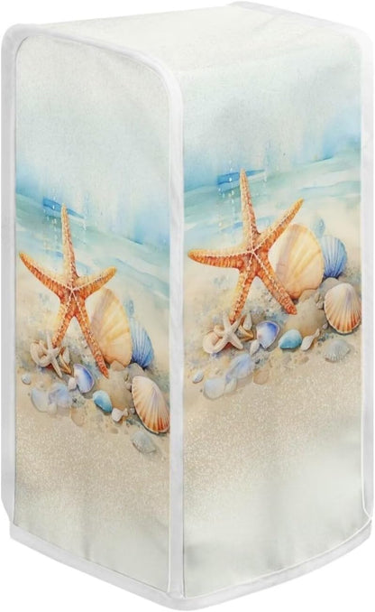 Can Opener Cover, Stain Resistant Kitchen Appliance Cover, Anti Fingerprints Protective Cover, Beach Starfish Seashell
