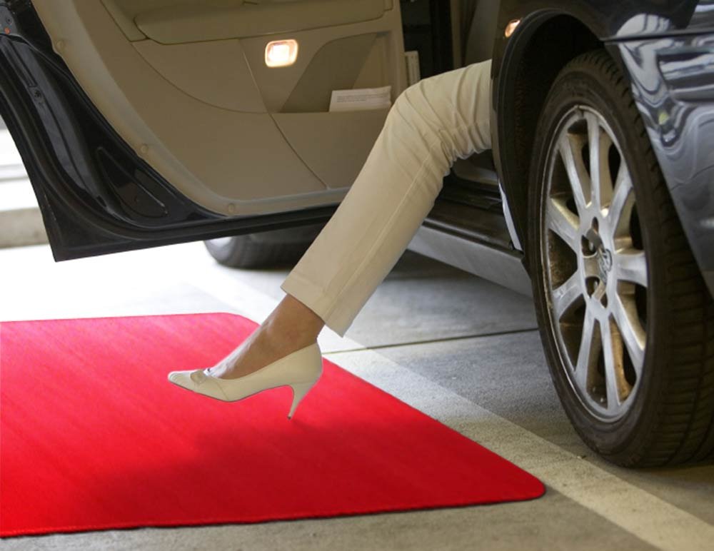 House, Home and More Red Carpet Aisle Runner - 4 Ft x 50 Ft - Real Carpet, Bound Edges, Low Pile Height, Stain Resistant, Event Runway Rug for Wedding, Hollywood Movie Award Ceremony Party Decoration
