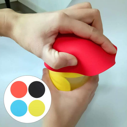 Multicoloured Silicone Bottle Opener Grippers, 4Pcs Rubber Jar Gripper Pads, Round Non-Slip Kitchen Coasters for