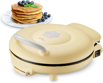 Bear 11.8'' Electric Smokeless Indoor Grill - 1500W Adjustable Temp Quesadilla Maker | Nonstick Pan for All Meals