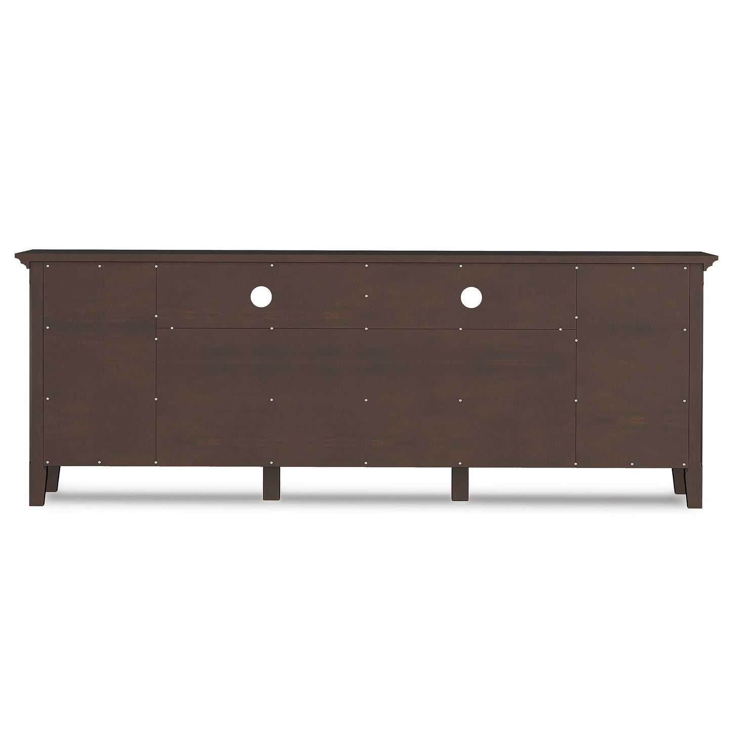 SIMPLIHOME Acadian TV Stand - 60 inch Wide Solid Wood Media Console in Black, Transitional Entertainment Center for Living Room for TVs up to 65 Inches with Glass Cabinets, Drawers and Shelves