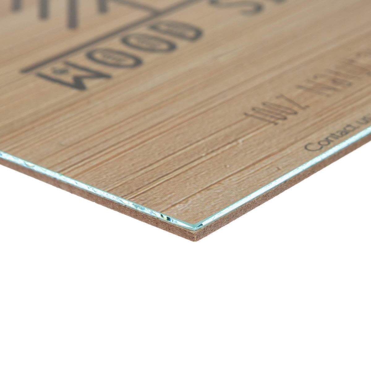 WOOD SIDE ORBIS Glass Clip Picture Frames 5x7 - Pack of 3, Clear Craft Photo Frames