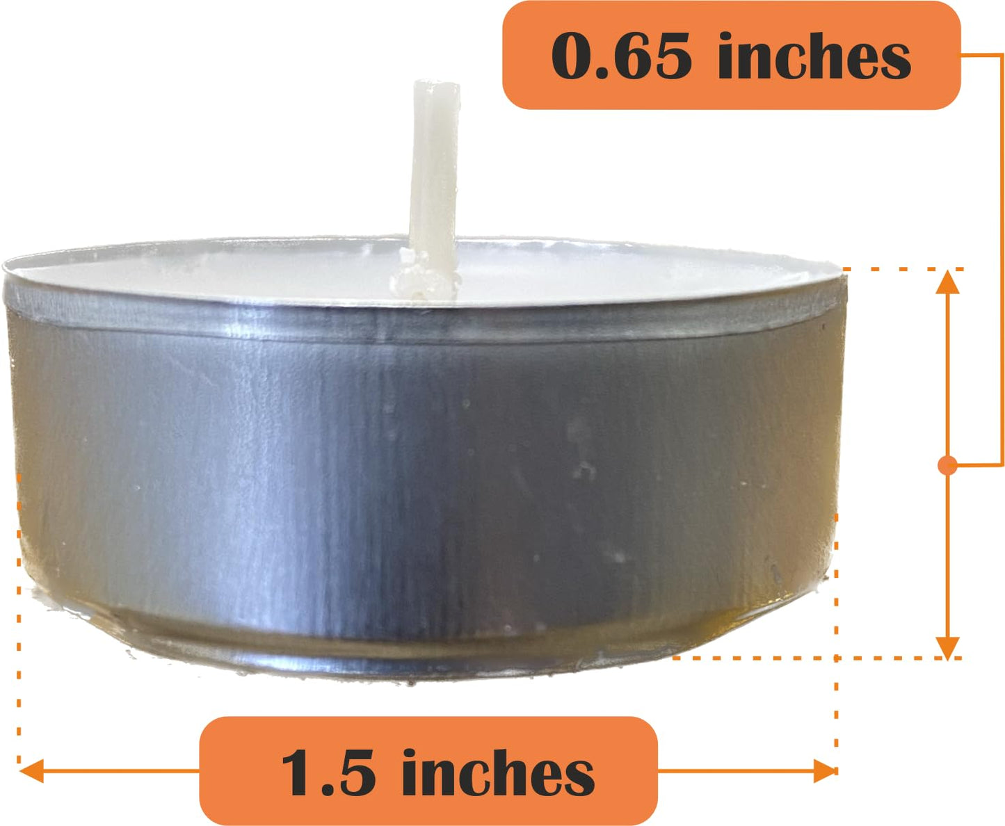 Generic Premium European Wax Tea Light Candles - Bulk Pack of 100 | Long-Lasting, Smokeless & Dripless | Ideal for Weddings, Romantic Nights & Home Decor (300 of Pack), White
