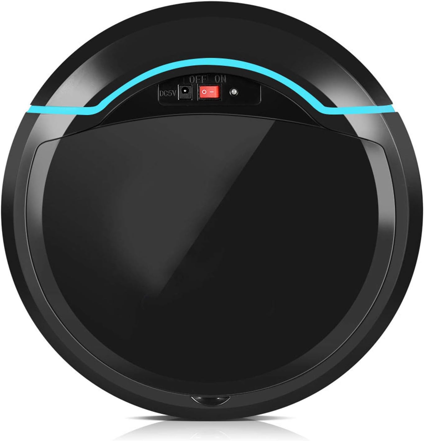 Robot Vacuum Cleaner - USB Rechargeable Automatic Smart Robot Vacuum Floor Cleaner for Household Sweeping, Black