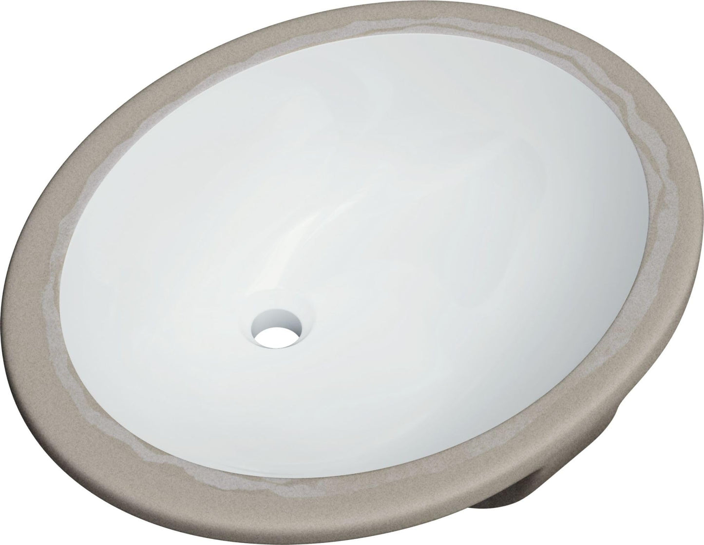 PROFLO PF1714UA Comstock 19-1/2" Oval Vitreous China Undermount Bathroom Sink with Overflow - White