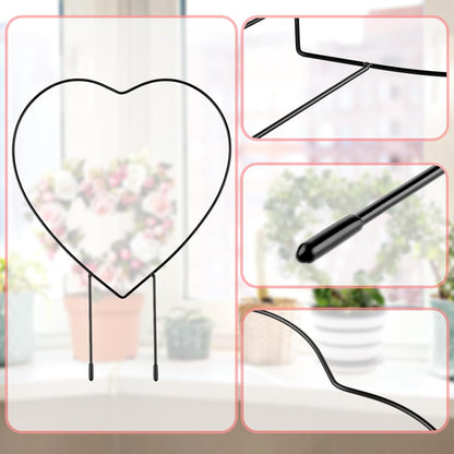 2 12in) PCS Small Trellis for Potted Plants Outdoor Indoor, Metal Stackable Garden Trellis Houseplant Wire Stake