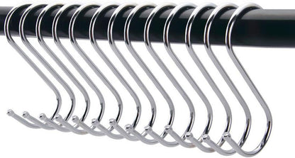 uxcell Stainless Steel S Hooks, 2" S Shaped Hook Hangers for Kitchen, Bathroom, Bedroom Storage (2pcs)