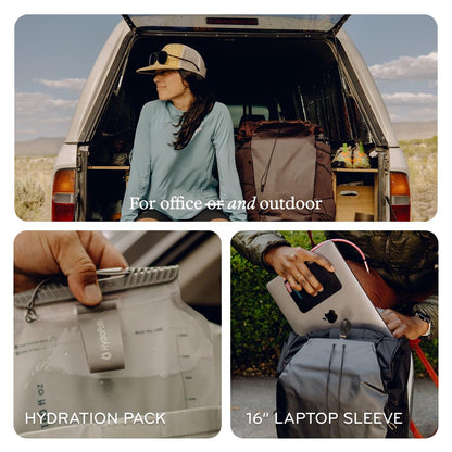 Peak Design Outdoor Backpack 25L, Kelp, Compact and Lightweight Frameless Daypack, Ultra Cinch Roll-Top Design, Ideal for Day Hikes, Camera Carry and Commuting, Versatile Backpack for Men and Women