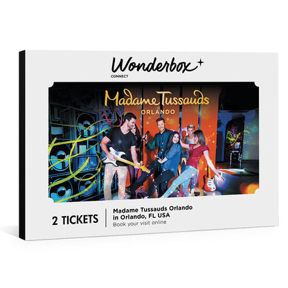 Wonderbox Madame Tussauds Orlando Gift Box, 2 Admission Tickets for Wax Museum, Gift Experience for Kids & Families