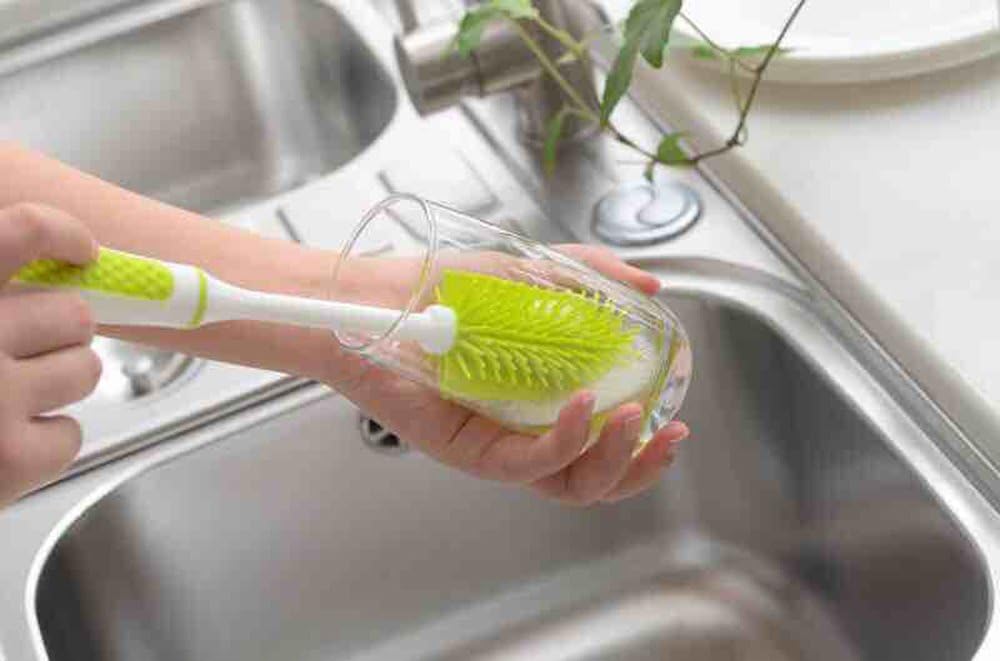 Bottle Brush Cleaning Set, Long Handle Dish Cup Scrubber for Non-Stick Pot, Pan, Bowl, Coffee Mugs