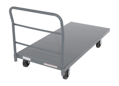 Vestil ECSPT-3060 Steel Smooth Deck Platform Truck 30 in. x 60 in. 2000 Lb. Capacity Gray
