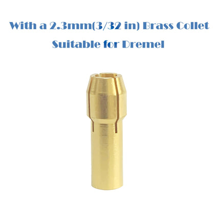 ChilternCasa 1mm-3mm Diamond Drill Bits for Stone, Grinding Bit Set 2.35mm Shank with Collet Rotary Tools for Dremel Drilling Glass, Gemstones & Jewelry - Pack of 30