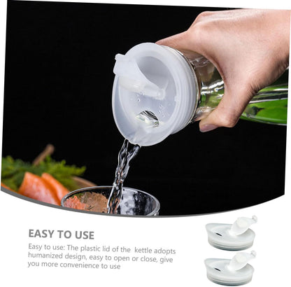 2pcs Cold Water Bottle Plastic Lid, Airtight Covers for Water Jug, Replaceable Jug Lid for Household Teapot