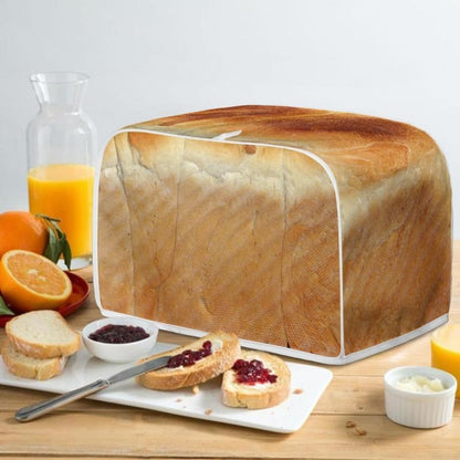 Vivid Funny Bread Pattern Toaster Cover, Waterproof 2 & 4 Slice Bread Maker Cover for Small Appliances