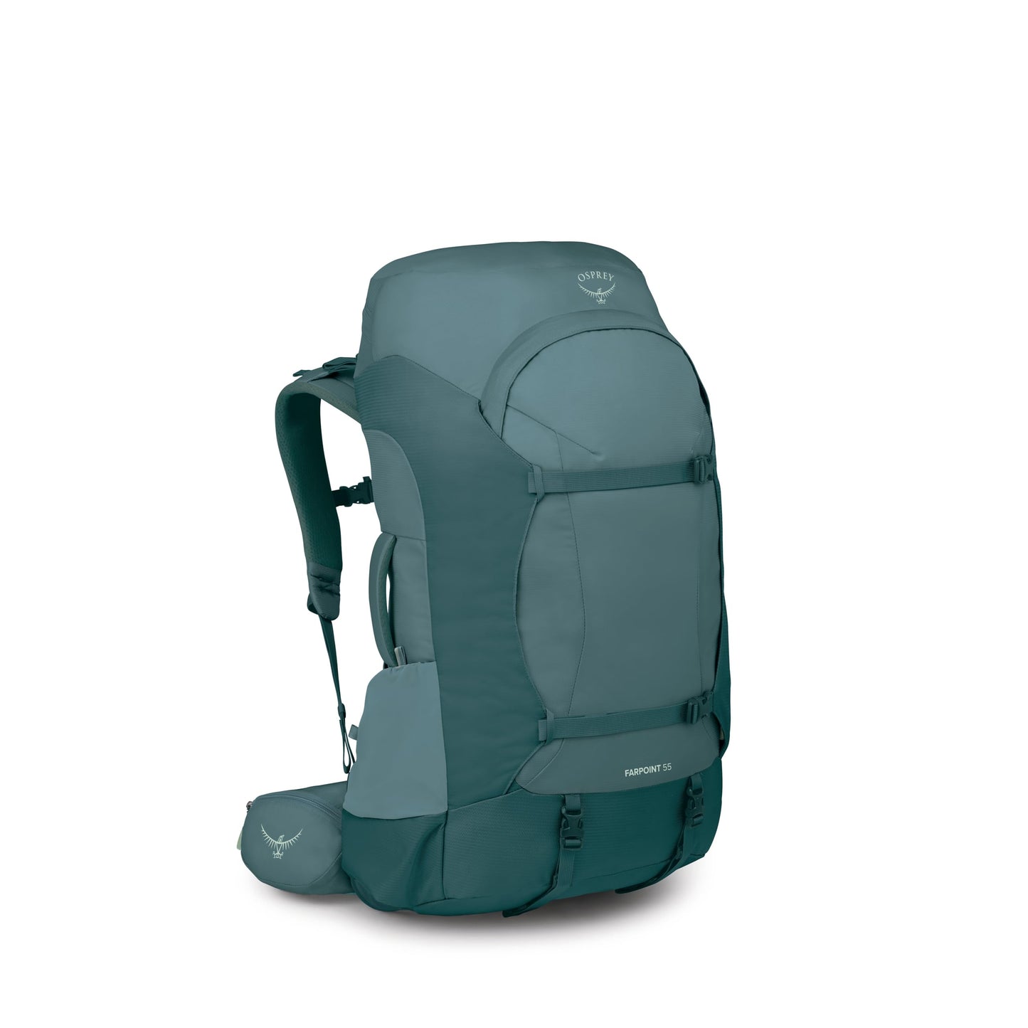 Osprey Farpoint Trek 55L Men's Travel Backpack - Hybrid Backpacking & Travel Bag with Internal Organization, Cascade Blue/Torrent Blue