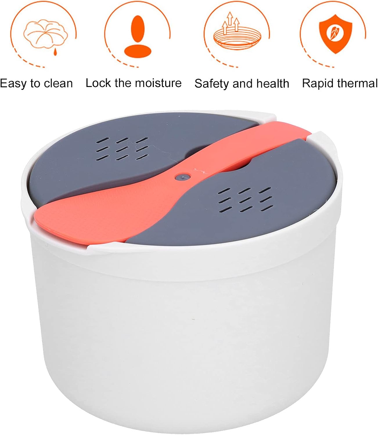 Household Microwave Oven Rice Cooker - 2-Layer High Temperature Resistant Steam Pot Rice Steamer