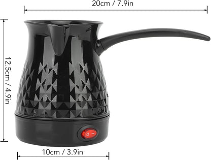 Dioche Stainless Steel Coffee Maker, Anti-Scald Electric Coffee Pot with Removable Handle, US Plug 110V, 600ml