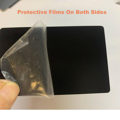 0.8mm Blanks Metal Business Card for Laser Engraving, Premium Aluminum Sheet Multipurpose DIY Gift Metal Cards Black 86 X 54 mm, 26pcs (26)