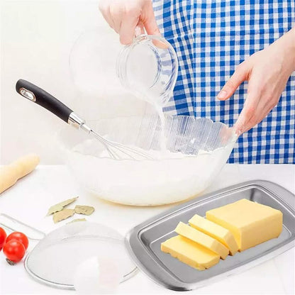 AYZA Butter Dish with Lid and Butter Spreader,Butter Dish Size Perfect for Butter Stick,Multi-Purpose Serving Food Dish