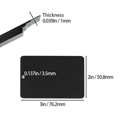 StayMax Anodized Aluminum Engraving Blanks 2x3 Inch 25 Pack (Black)