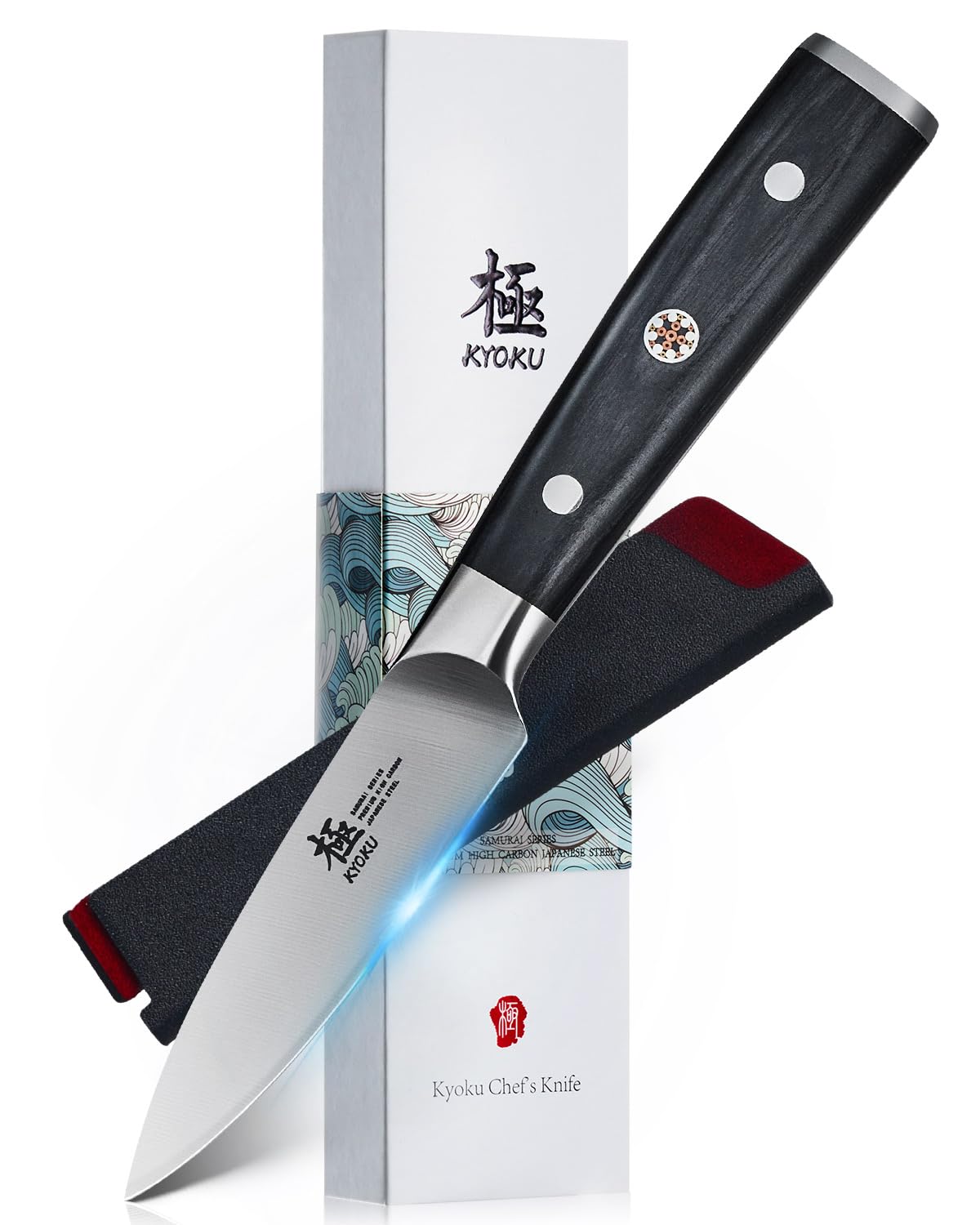 KYOKU Samurai Series Knife Japanese Style1 (Paring Knife, 3.5")