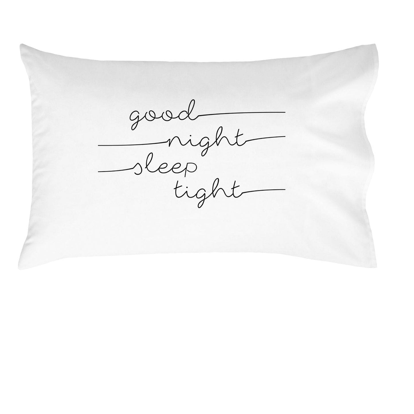 Oh, Susannah Good Night Sleep Tight Kids Pillowcase - (Offset Text) Fun Kids Quote Pillowcase - (1 20x30 Inch Pillowcase Fits Standard Size Pillow) Kids Room Decor