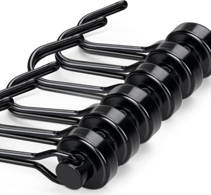 E BAVITE Magnetic Hooks - Heavy Duty 30lbs+ Strong Magnet Set for Home & Kitchen | 6pcs Black