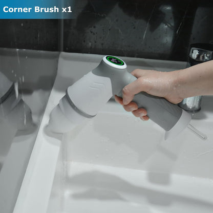 Replaceable Brush Heads Set for Model ECB 881, 7 Pcs, Kecoreay Power Shower Scrubber Replacement Heads