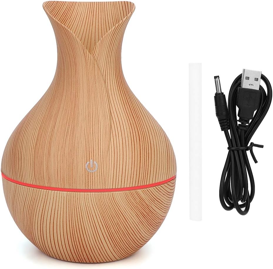 High Capacity Cool Mist Humidifier, for Bedroom, Baby Room, Living Room (Light Wooden Grain)