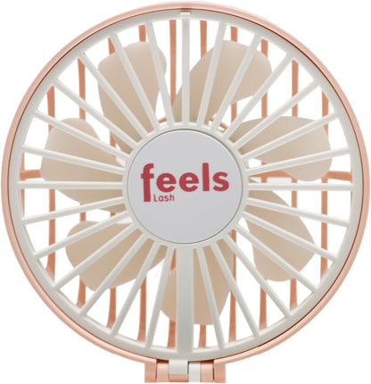 Compact Mini Fan Mirror, Handheld Portable USB Rechargeable Adjustable Speed Fan for Makeup Travel