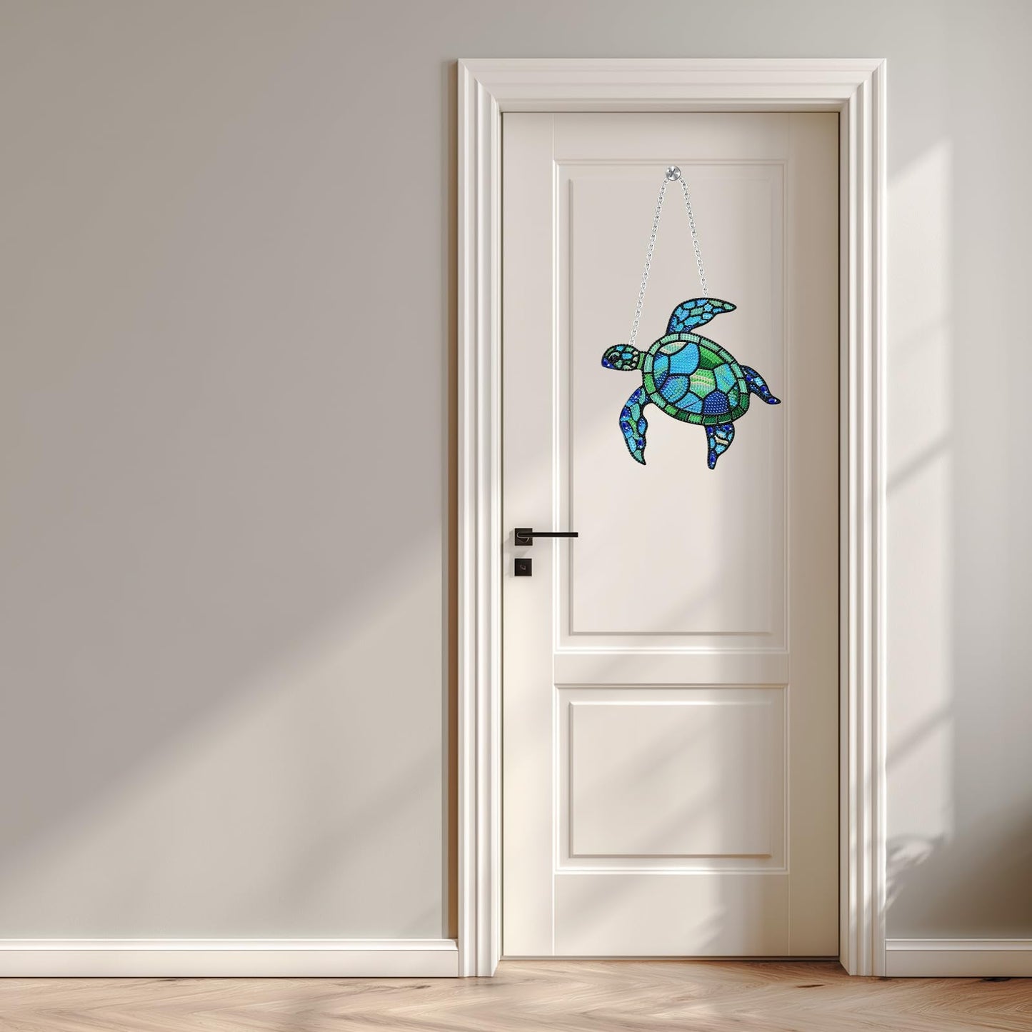 Turtle Hanging Diamond Art Kits for Adults, Sea Turtle Diamond Art Suncatchers, 5D Gem Art, Sun Catchers Indoor Window Acrylic DIY Crafts for Gift Home Decor