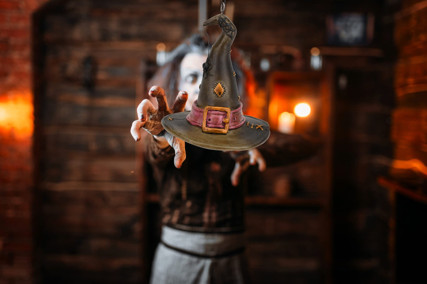 Tree Buddees Witch Hat with Spider Halloween Ornament