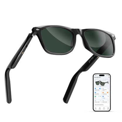 GetD AI Glasses for Men & Women, Smart Glasses Powered by ChatGPT, AI Real-time Translation with 145 Languages, 11H Music Play, Bluetooth Glasses with Photochromic Lens for Daily Use, Travel