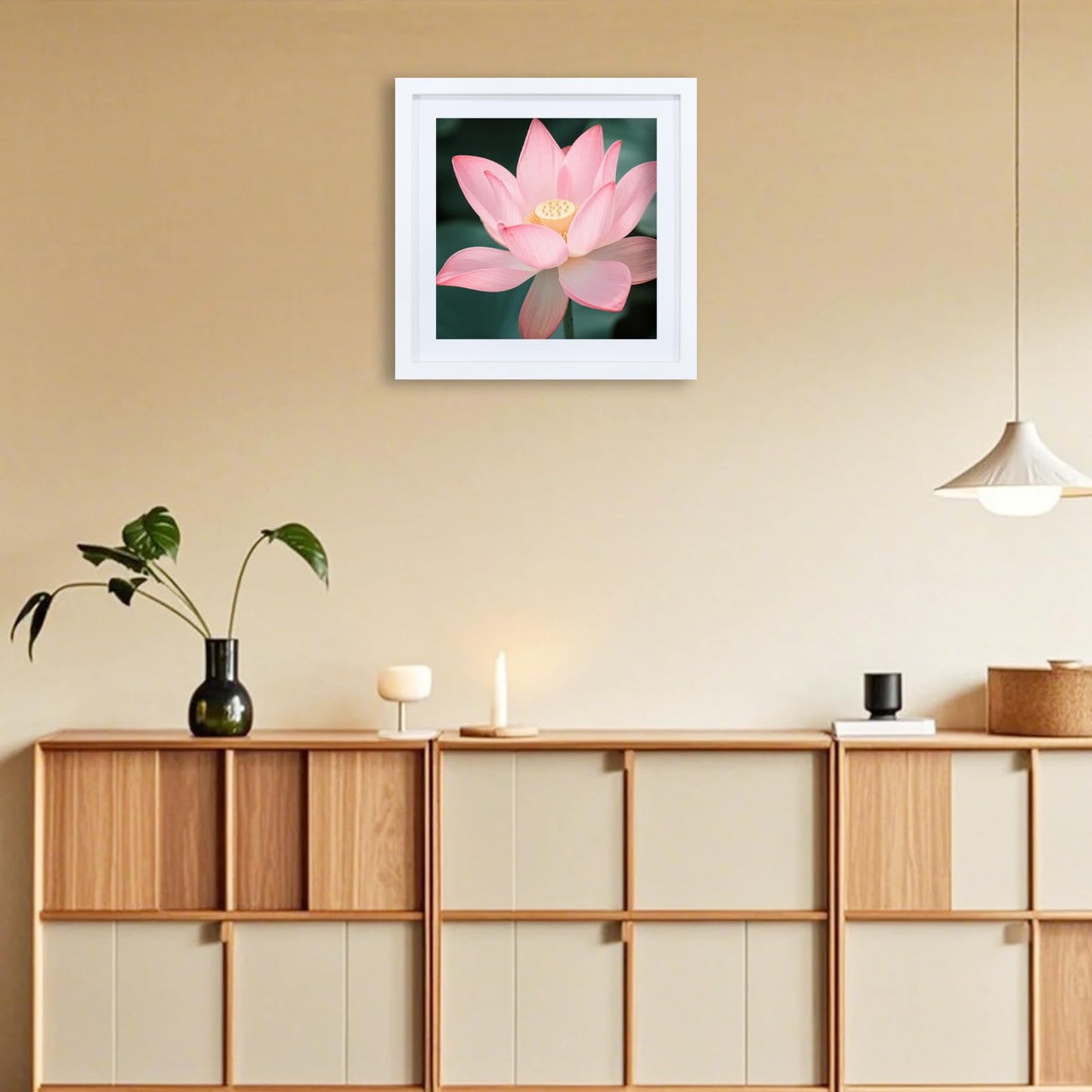 12x12 Picture Frame Set of 2, 30x30 cm Diamond Art Frames, Includes Mat to Fit 10x10 (25x25cm) Pictures, Solid Wood 12 x 12 Square Frame for Diamond Paintings/Posters/Photos/Artworks/Images - White