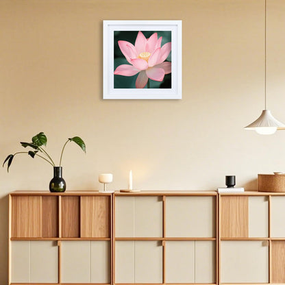 12x12 Picture Frame Set of 2, 30x30 cm Diamond Art Frames, Includes Mat to Fit 10x10 (25x25cm) Pictures, Solid Wood 12 x 12 Square Frame for Diamond Paintings/Posters/Photos/Artworks/Images - White