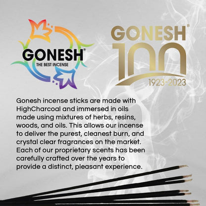 Gonesh Extra Rich Scented Incense Sticks - Non-Toxic 10” Slow Burn Aromatic Sticks - Jasmine, 80 Pack