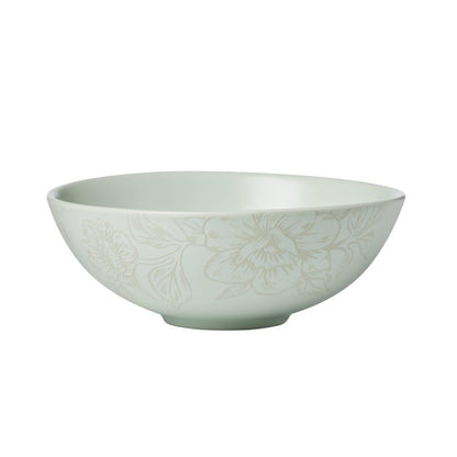 Oneida 897395 Roseto 12-Piece Dinnerware Set, Soft Sage