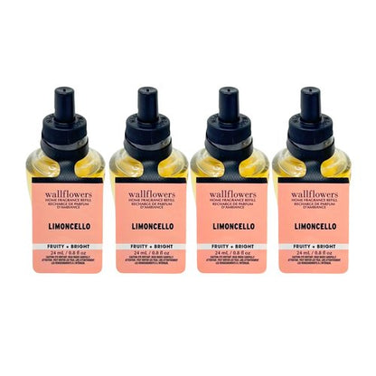 Bath & Body Works LIMONCELLO Wallflowers Home Fragrance Refill 0.8 fl oz - Pack of 4