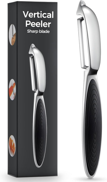 Selthoo One-piece vegetable peeler with ergonomic non-slip handle and sharp blade, sturdy and durablethe perfect