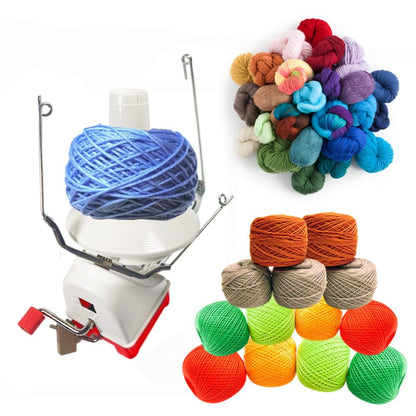 Yarn Ball Winder, Large Capacity Weaving Yarn Knitting Loom Crochet Swift Ball Winder DIY Knitting Needles Set, Hand Operated Yarn Ball Winder 10 Ounce (L22)