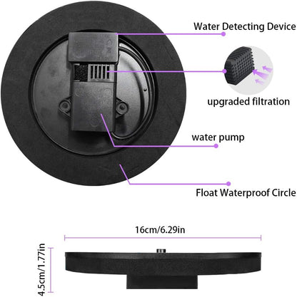Skiennix Solar Fountain - 1.4W Solar Powered Floating Water Pump with 6 Nozzles for Garden Decor