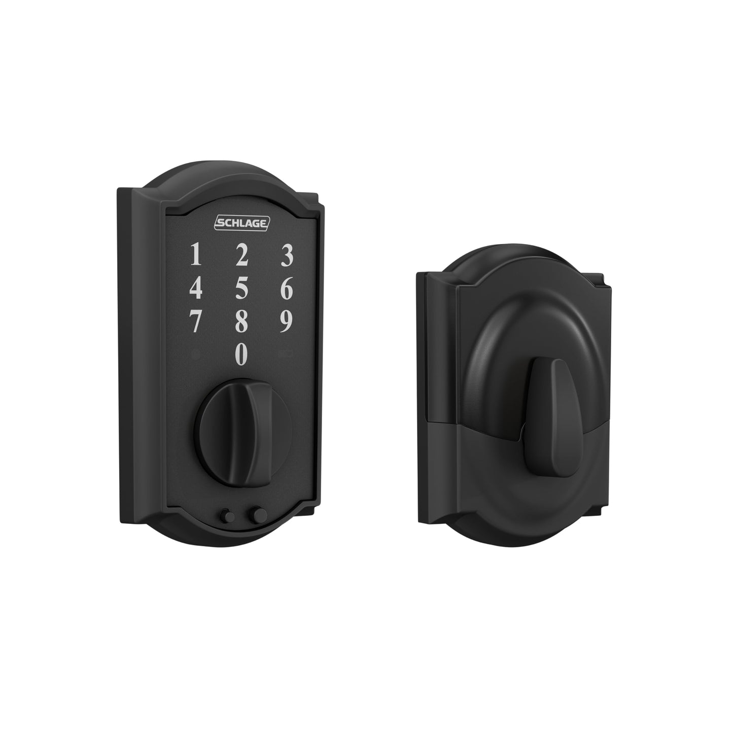 SCHLAGE BE375 CEN 622 Touch Keyless Touchscreen Electronic Deadbolt Lock, Matte Black
