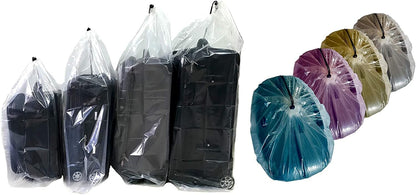 Set of 5 Plastic Storage Bags for Attic Storage, Suitcase Storage, Pillow Bag, Rug Bag, Plastic Drawstring Bags (Medium)