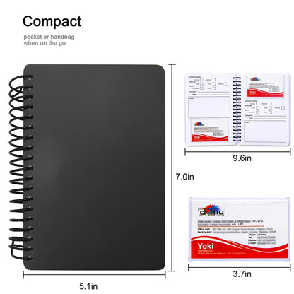 Business Card Organizer Business Card Holder Book, Portable Credit Card Organizer, Managing All Card Holder Notebook, Card Holder Manage and Remind Important Matters of Card, Capacity: 58 Crads